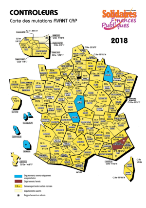 Carte avant CAP Contrôleurs 2018