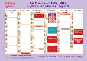 Calendrier inspecteur élève généraliste