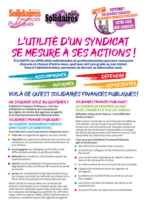 Tract #1 : L’utilité d’un syndicat se mesure à ses actions