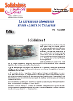 La lettre des géomètres et des agents du cadastre n° 2