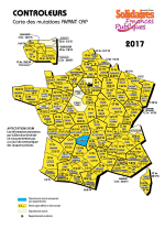 Carte des mutations contrôleurs 2017