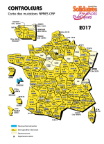 Carte des mutations contrôleurs 2017