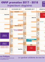 Calendrier 2017 ENFiP Inspecteur 2017/2018