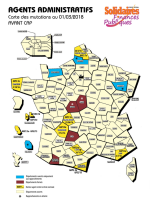 Carte des mutations C administratifs au 01/03/2018