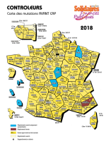Carte des mutations Contrôleurs avant CAP 2018