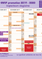 Calendrier ENFiP Inspecteurs stagiaires généralistes - 2019/2020