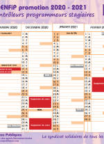 Calendrier ENFiP 2020 - 2021 Contrôleur Programmeur