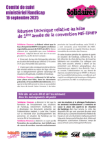 Comité de suivi ministériel Handicap du 16/09/2025  - Bilan de 1ère année de la convention MEF-FIPHFP