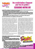Tract - Des revalorisations s’imposent pour tous les grades !
