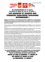 [Tract intersyndical] En manifestation le 11 mars, en grève et dans la rue le 15 mars : Les agentes et agents des Finances Publiques toujours déterminés !