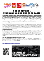 Tract de l'intersyndicale DGFiP : 7 et 11 février, c'est dans la rue que ça se passe !