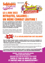 Le 6 juin 2023 - Retraites, salaires : un même combat légitime !