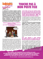 Tract : TOUCHE PAS À MON POSTE FIXE