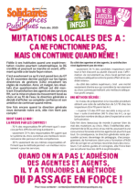 Mutations locales des A :  « ça ne fonctionne pas, mais on continue quand même ! »