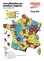 Mutation 2019 - Carte premières affectations contrôleur stagiaire