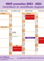  Calendrier 2023-2024 Contrôleurs et contrôleuses généralistes