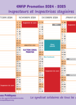 Calendrier ENFiP A Généralistes 2024/2025