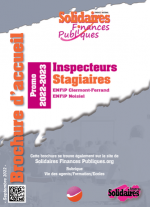  Brochure d'accueil Inspecteurs stagiaires généralistes promo 2022/2023