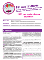 4 pages - PSC aux Finances - 2025, une année décisive pour la PSC !