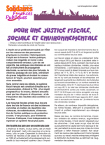 Pour une justice fiscale, sociale et environnementale