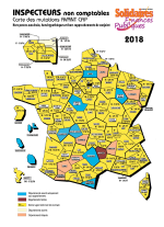 Carte des mutations Inspecteurs avant CAP 2018