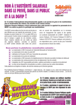 Tract - NON À L’AUSTÉRITÉ SALARIALE DANS LE PRIVÉ, DANS LE PUBLIC ET À LA DGFIP !  
